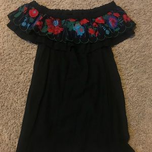 off the shoulder dress